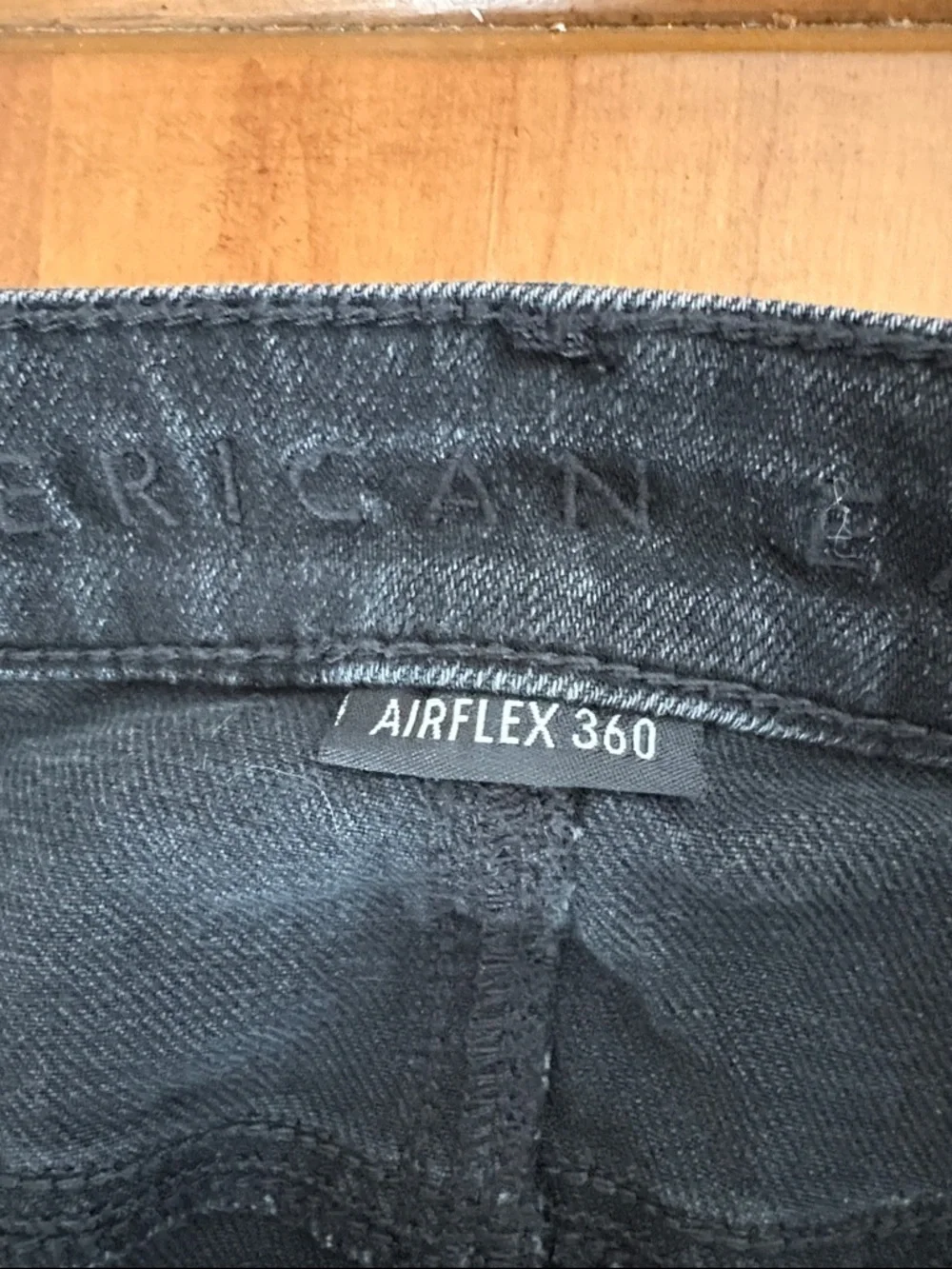 American Eagle Airflex 360 Men's Black Washed Slim Jeans Size 30x32